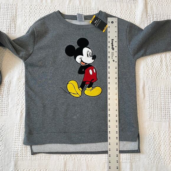 Disney medium Chenille patch print Mickey Mouse sweatshirt SP2 2054 - Picture 2 of 13